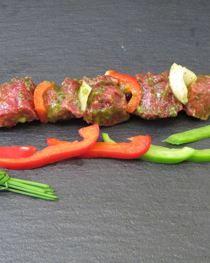 Brochette de Bœuf au beurre d'ail