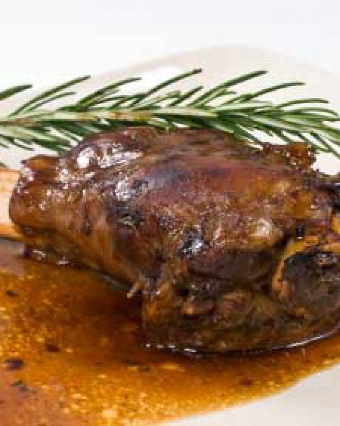 Souris d'agneau confite au thym