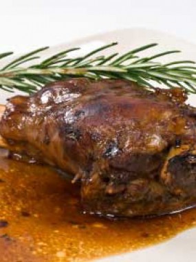 Souris d'agneau confite au thym