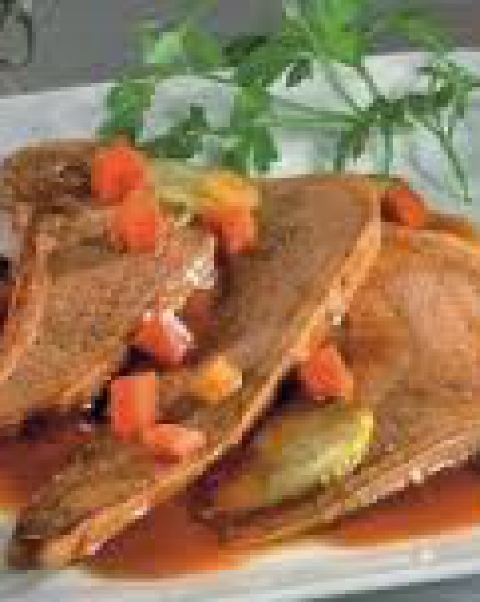 Langue de bœuf sauce piquante