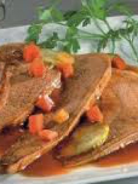 Langue de bœuf sauce piquante