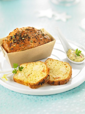 Cake aux Noix de St- Jacques et Champagne