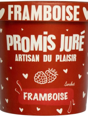 Sorbet framboises Promis Juré 