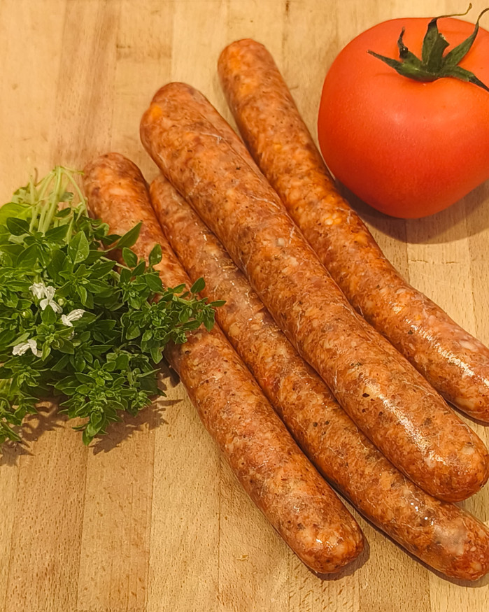 Saucisse Bbq Tomates basilic