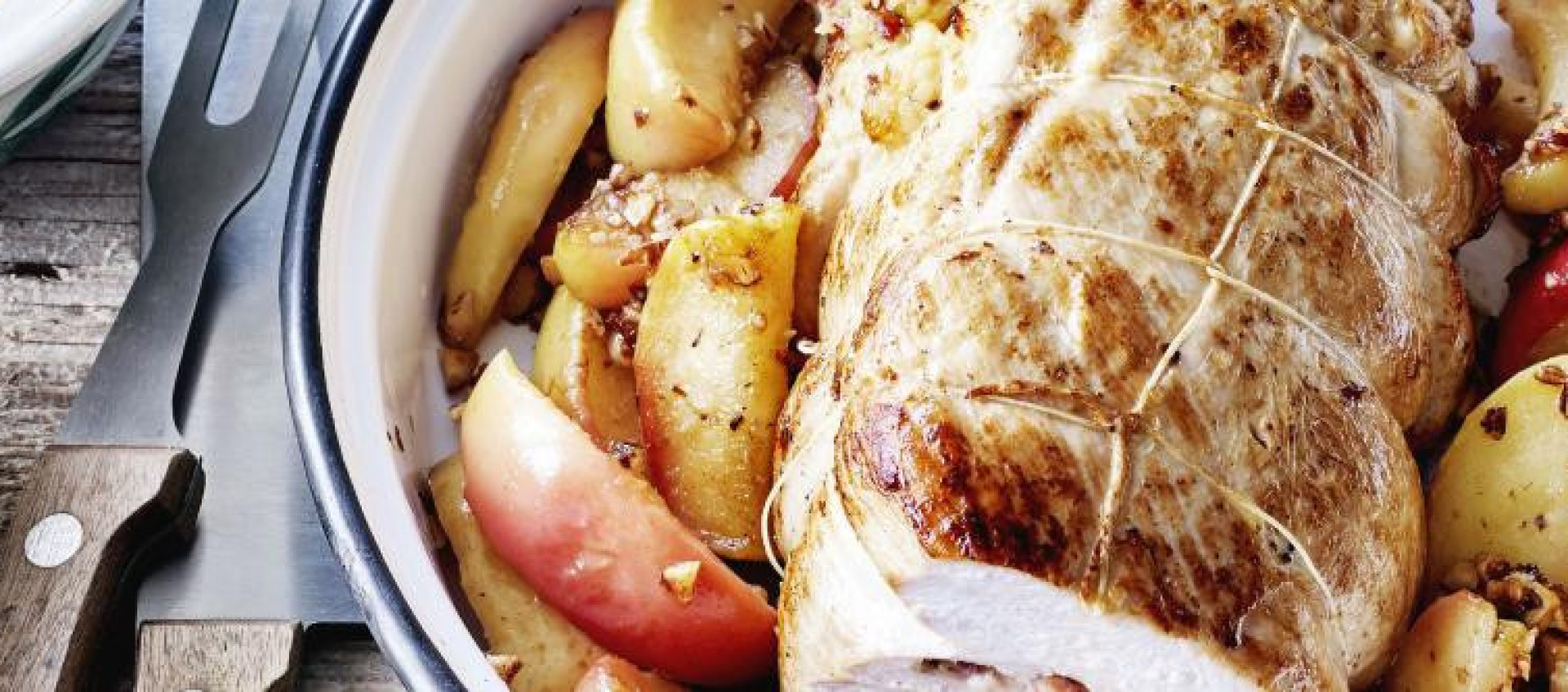 Promotion:  rôti de dinde aux pommes 